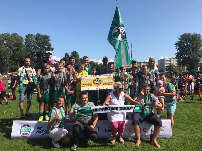 U11 vecuma grupas Tukuma futbolisti Liepājā izcīna "Dobrecova kausu 2019"