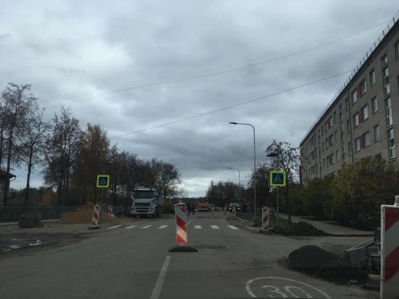 Spartaka ielā Tukumā klās asfaltu - divas dienas būs satiksmes ierobežojumi