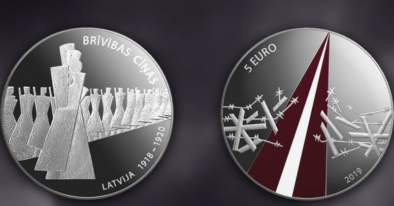 Latvijas Banka izlaidīs Brīvības cīņām veltītu kolekcijas monētu