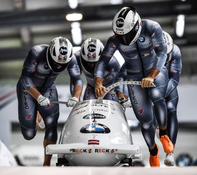 Bērziņa/Spriņģa bobsleja ekipāža iepriecina ar starta laikiem un tiek desmitniekā Bērziņa/Spriņģa bobsleja ekipāža iepriecina ar starta laikiem un tiek desmitniekā