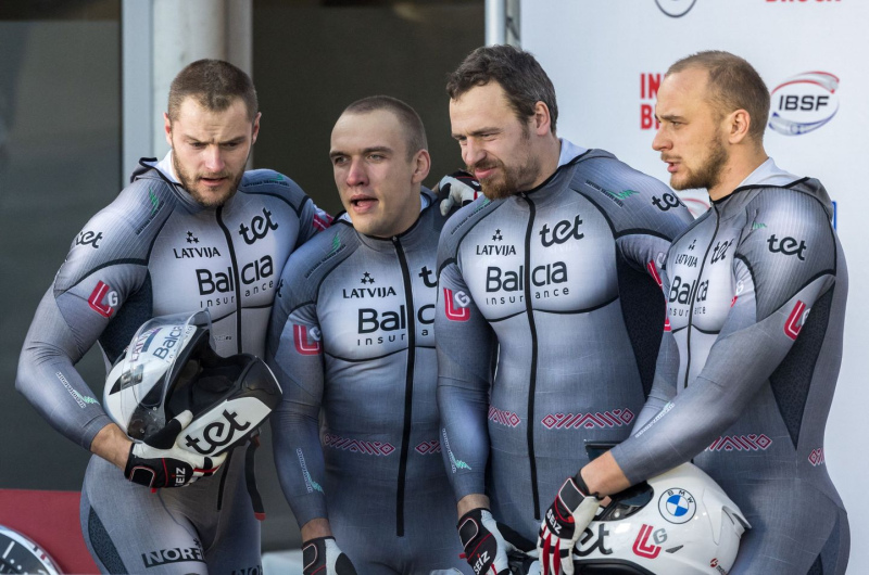 Spriņģa bobsleja četrinieks izcīna 3.vietu Pasaules kausa posmā