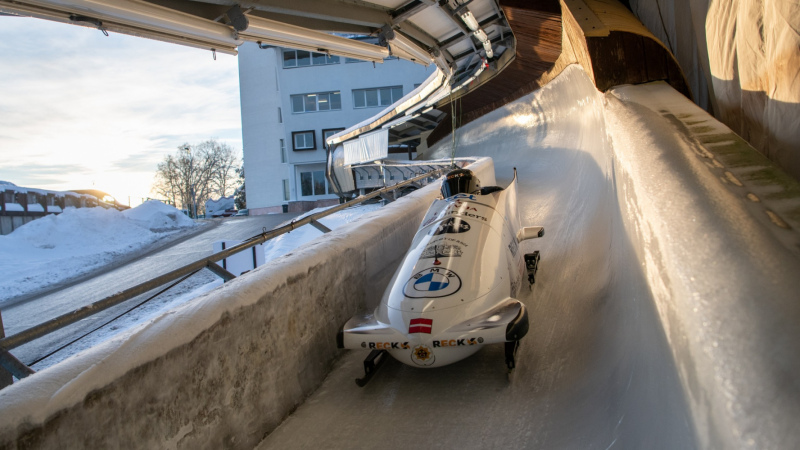 Ķibermaņa un Spriņģa bobsleja divniekam Siguldā 8. vieta Ķibermaņa un Spriņģa bobsleja divniekam Siguldā 8. vieta