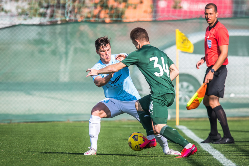 Pārbaudes spēlē Rugina pārstāvētā "Riga FC" ielaiž pendeli un zaudē "Krasnodar"