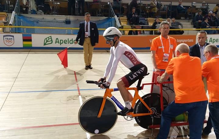 Gailišs pasaules čempionātā Para riteņbraukšanā 1km individuālajā braucienā izcīna 14.vietu