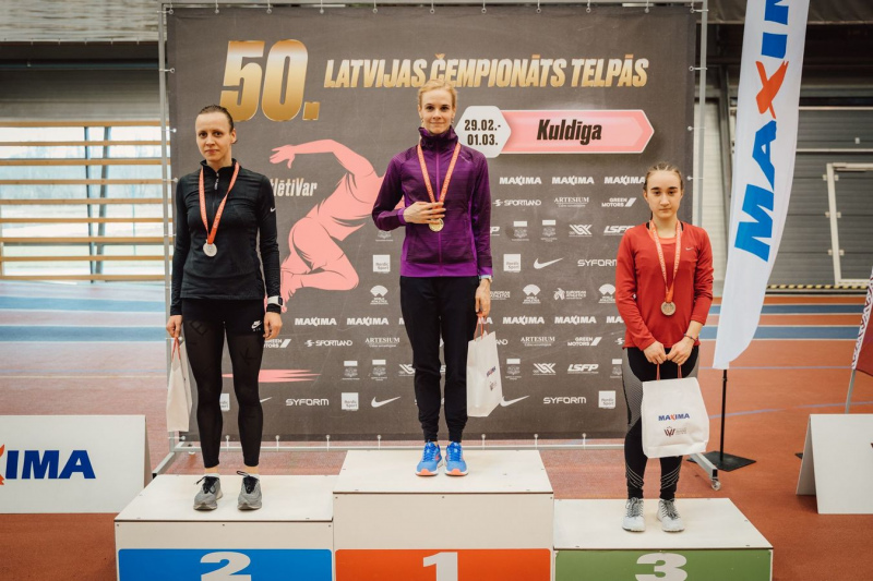Karīna Helmane - Soročenkova ar personīgo rekordu uzvar Latvijas čempionātā 3000 m skriešanā Karīna Helmane - Soročenkova ar personīgo rekordu uzvar Latvijas čempionātā 3000 m skriešanā