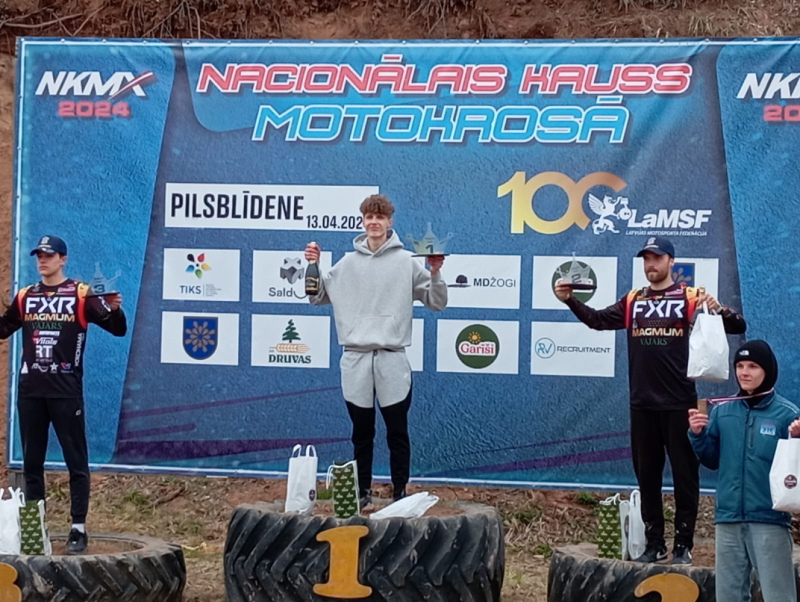 Markuss Kokins uzvar Nacionālā kausa 1.posmā MX PRO grupā Markuss Kokins uzvar Nacionālā kausa 1.posmā MX PRO grupā
