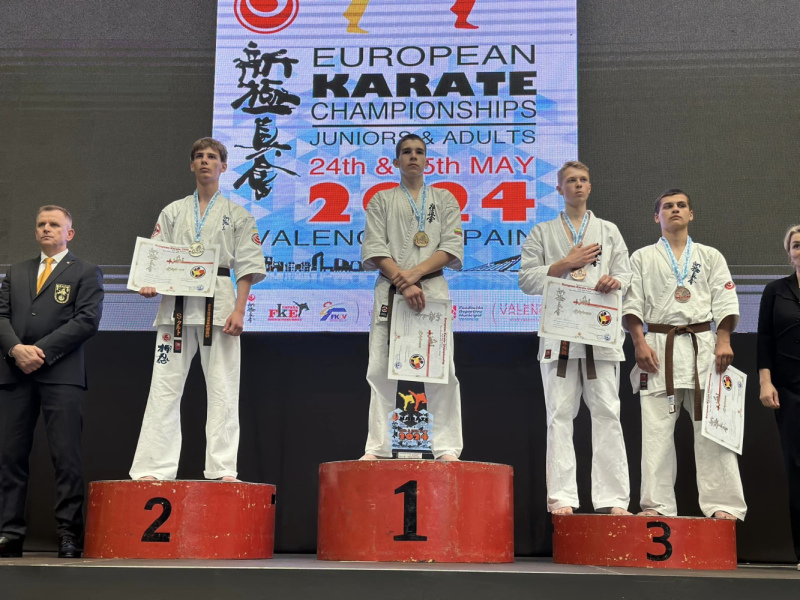 Raitis Klāvs Eiropas čempionātā karatē izcīna bronzas medaļu Raitis Klāvs Eiropas čempionātā karatē izcīna bronzas medaļu