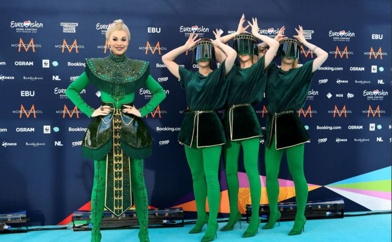 Samanta Tīna staro Eirovīzijas dziesmu konkursa atklāšanas pasākumā Samanta Tīna staro Eirovīzijas dziesmu konkursa atklāšanas pasākumā