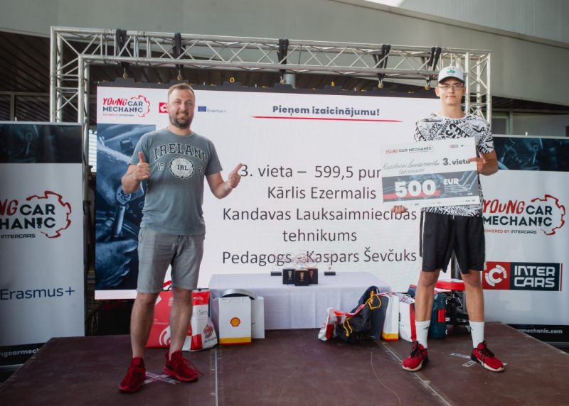 Kārlis Ezermalis automehāniķu konkursā "Young Car Mechanic" izcīna 3. vietu Kārlis Ezermalis automehāniķu konkursā "Young Car Mechanic" izcīna 3. vietu