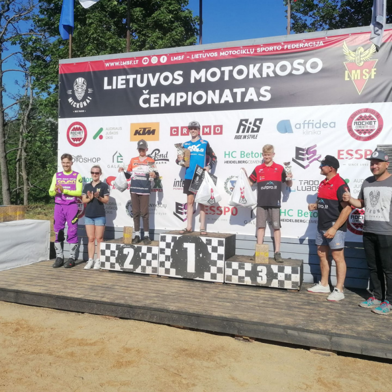 Markuss Kokins uzvar Lietuvas čempionatā motokrosā 2. posmā 