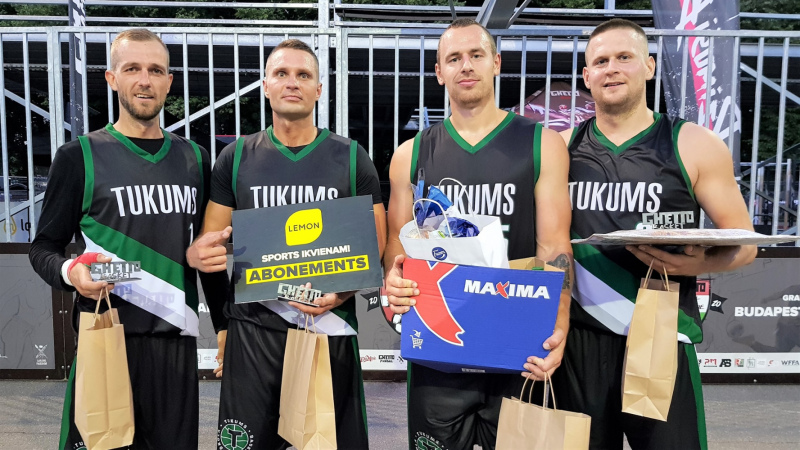 BS Tukums" izcīna trešo no pieciem tituliem šīs vasaras "Ghetto Basket" posmā