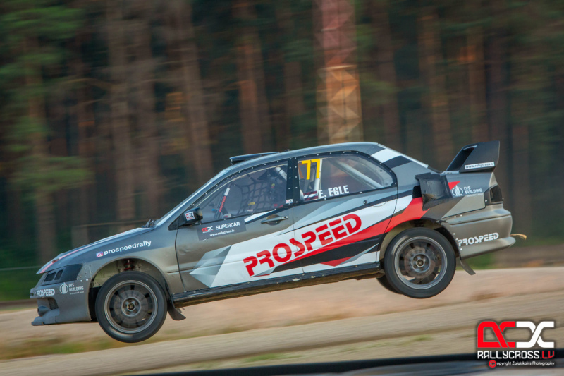 Edvards Egle rallijkrosa Latvijas čempionāta 1.posmā izcīna 3.vietu