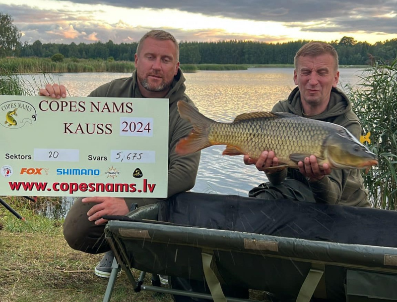"KL Fishing Team" "Copes Nama kausa 2024" 2. posmā izcīna 5.vietu "KL Fishing Team" "Copes Nama kausa 2024" 2. posmā izcīna 5.vietu