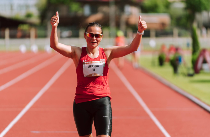Modra Liepiņa Latvijas čempione soļošanā; Ieva Turķe izcīna 2.vietu trīssoļlēkšanā Modra Liepiņa Latvijas čempione soļošanā; Ieva Turķe izcīna 2.vietu trīssoļlēkšanā