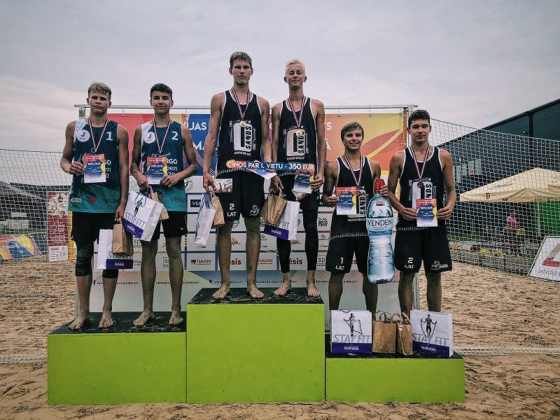 Bērziņš triumfē U18 Latvijas čempionāta pludmales volejbolā 3. posmā Bērziņš triumfē U18 Latvijas čempionāta pludmales volejbolā 3. posmā
