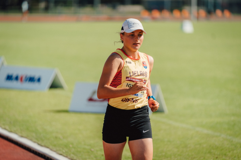 Modra Ignate kļūst par Latvijas čempioni soļošanā 20 km soļošanā