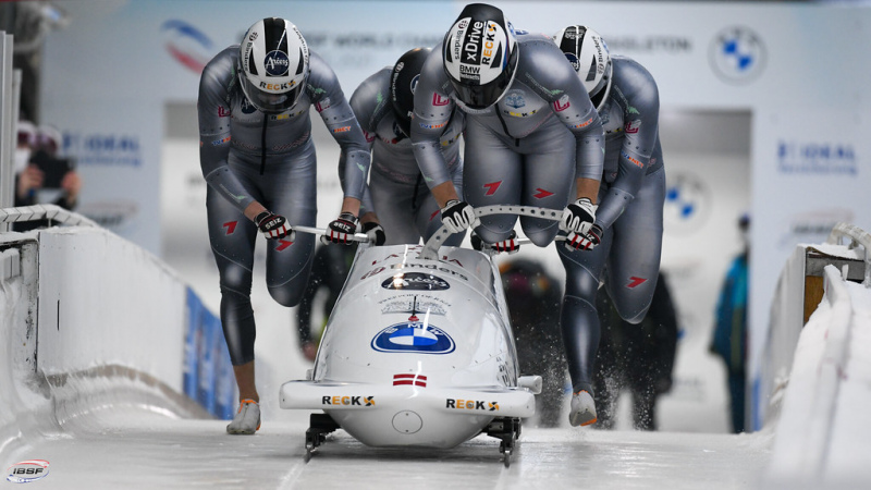 Latvijas bobsleja četrinieku ekipāža ar Spriņģi ierindā Ķīnā Olimpiskās trases testa sacensībās izcīna 3.vietu Latvijas bobsleja četrinieku ekipāža ar Spriņģi ierindā Ķīnā Olimpiskās trases testa sacensībās izcīna 3.vietu