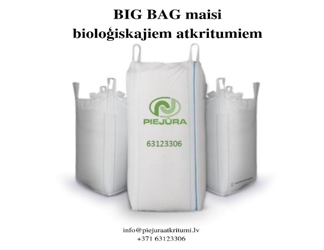 SIA "AAS "Piejūra"" piedāvā iegādāties maisus bioloģiskajiem atkritumiem SIA "AAS "Piejūra"" piedāvā iegādāties maisus bioloģiskajiem atkritumiem