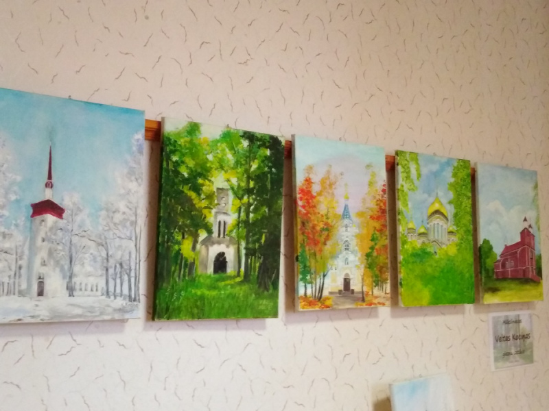 Zemītes bibliotēkā apskatāma mākslinieces Veltas Kociņas gleznu izstāde Zemītes bibliotēkā apskatāma mākslinieces Veltas Kociņas gleznu izstāde