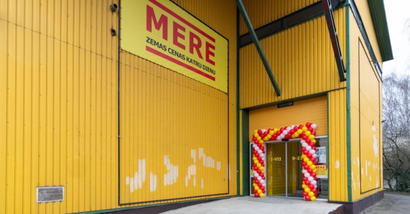 Krievijas zemo cenu mazumtirgotājs "Mere" Latvijā atvērs vēl četrus veikalus Krievijas zemo cenu mazumtirgotājs "Mere" Latvijā atvērs vēl četrus veikalus