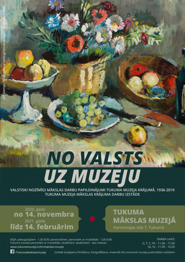Tukuma Mākslas muzejā jauna izstāde “No valsts uz muzeju”