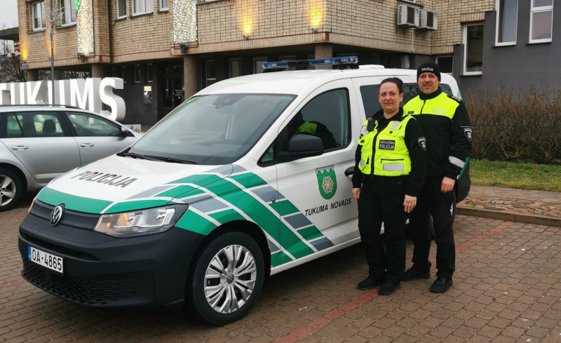 Tukuma novada pašvaldības policijai jauna dienesta automašīna Tukuma novada pašvaldības policijai jauna dienesta automašīna